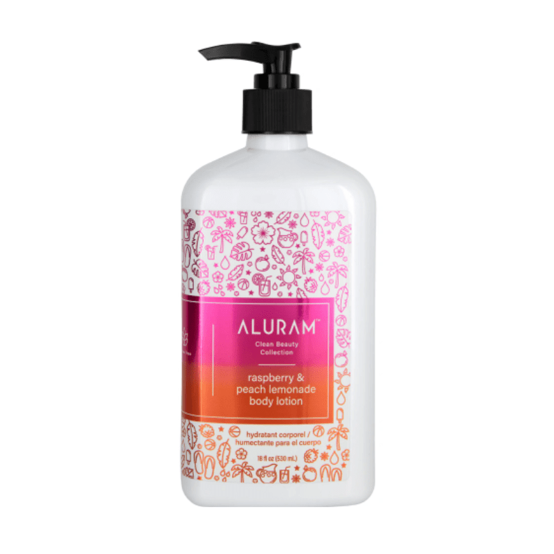 Aluram Raspberry & Peach Lemonade Body Lotion 18oz - Aluram | Available at Shine Beauty & Co., Bismarck, ND