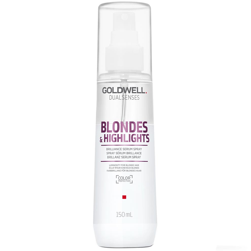 Goldwell DualSenses Blonde & Highlights Brillance Serum Spray 5oz - Goldwell | Available at Shine Beauty & Co., Bismarck, ND