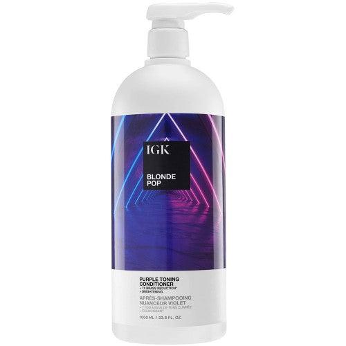 IGK BLONDE POP Purple Toning Conditioner 33.8oz - IGK Hair | Available at Shine Beauty & Co., Bismarck, ND