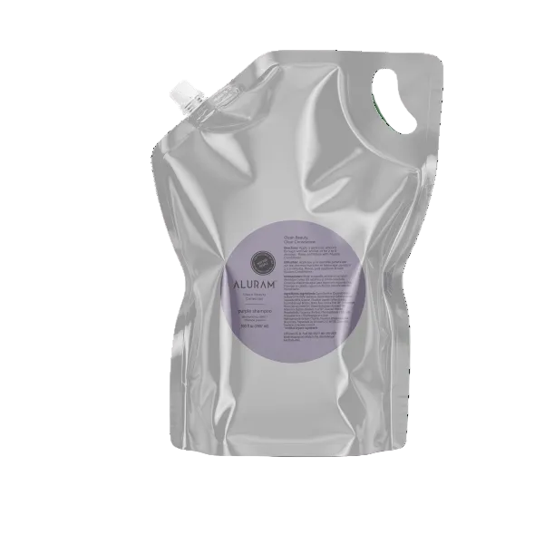 Aluram Purple Shampoo Pouch 100oz - Aluram | Available at Shine Beauty & Co., Bismarck, ND