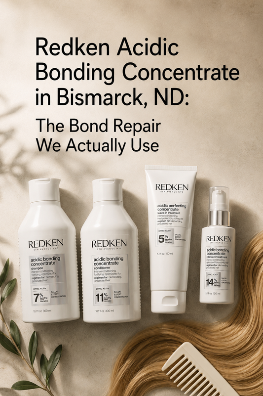 Redken Acidic Bonding Concentrate in Bismarck, ND: The Bond Repair We Actually Use (vs K18 and Olaplex)