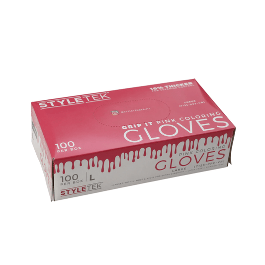 Styletek Pink Powder Free Gloves 100pk - Styletek | Available at Shine Beauty & Co., Bismarck, ND