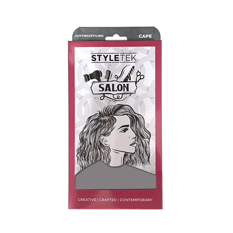 Styletek Solid Gray Cape 45x6 - Styletek | Available at Shine Beauty & Co., Bismarck, ND