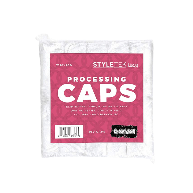 Styletek Clear Processing Caps -100pk - Styletek | Available at Shine Beauty & Co., Bismarck, ND