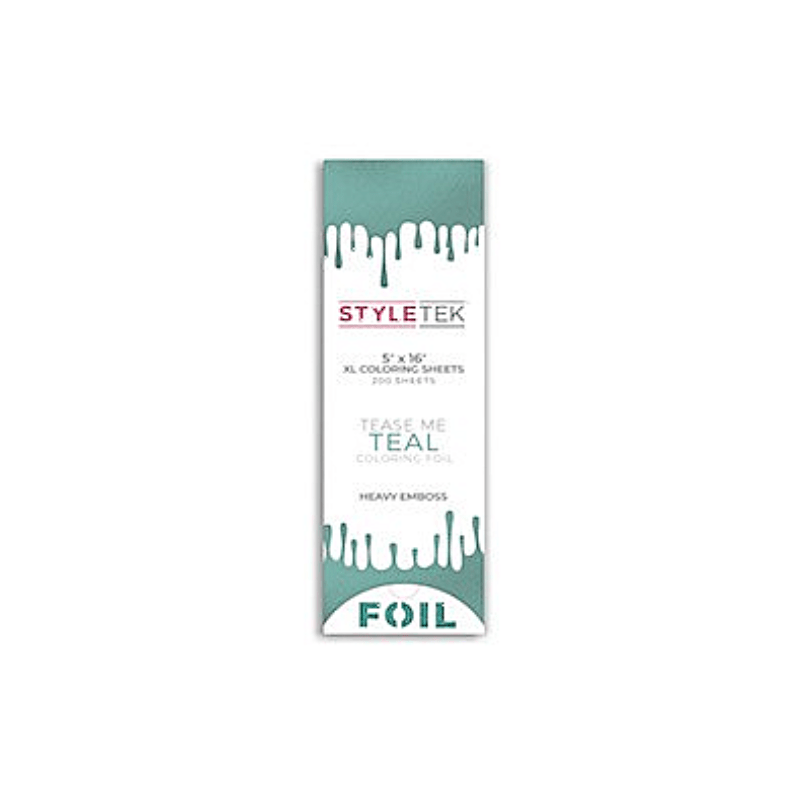 Styletek Tease Me Teal Balayage XL Sheets 200ct 5x16 - Styletek | Available at Shine Beauty & Co., Bismarck, ND