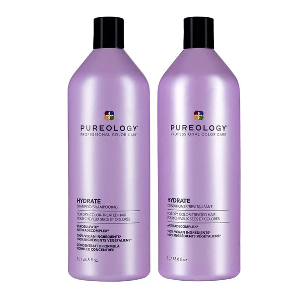Pureology Hydrate Shampoo & Conditioner Liter Duo 33.8 oz - Pureology | Available at Shine Beauty & Co., Bismarck, ND