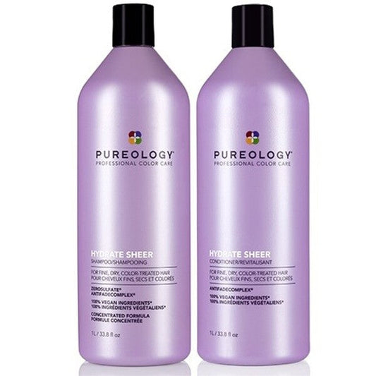 Pureology Hydrate Sheer Shampoo & Conditioner Liter Duo - Pureology | Available at Shine Beauty & Co., Bismarck, ND