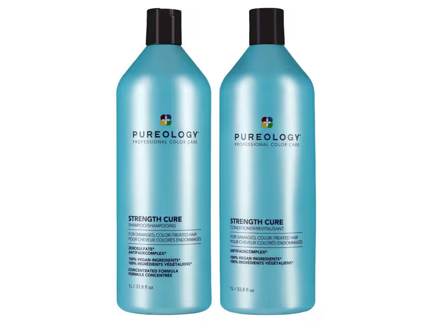 Pureology Strength Cure Shampoo & Conditioner Liter Duo - Pureology | Available at Shine Beauty & Co., Bismarck, ND