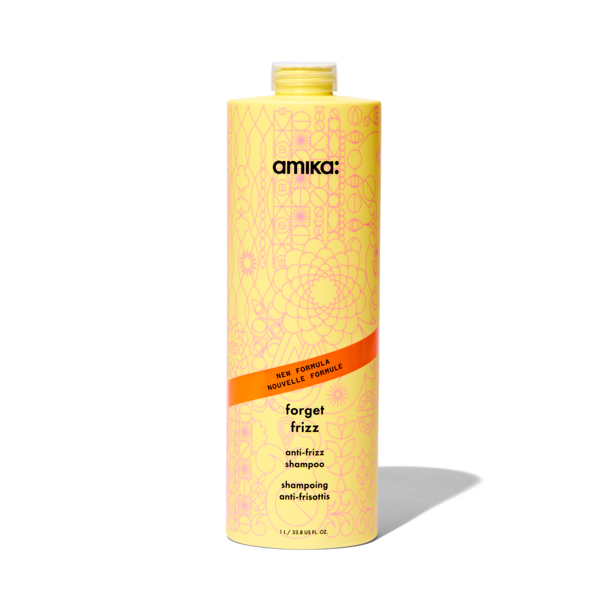 Amika Forget Frizz Anti-Frizz Shampoo 1 Liter / 33.8 oz